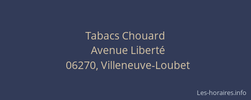 Tabacs Chouard
