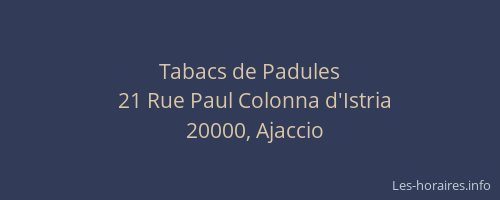 Tabacs de Padules