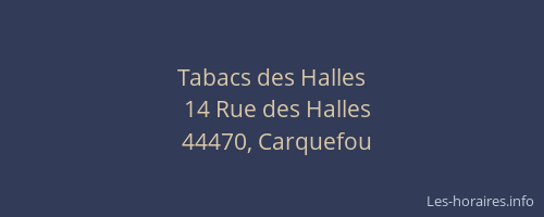 Tabacs des Halles