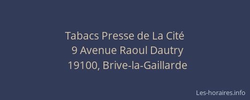 Tabacs Presse de La Cité