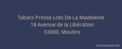 Tabacs Presse Loto De La Madeleine