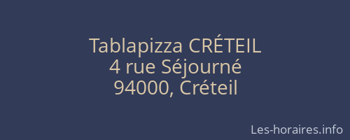 Tablapizza CRÉTEIL