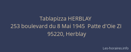 Tablapizza HERBLAY