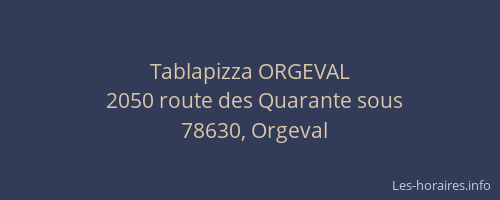 Tablapizza ORGEVAL