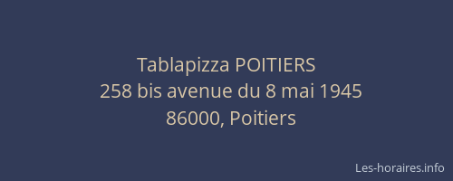 Tablapizza POITIERS