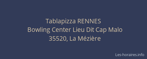 Tablapizza RENNES