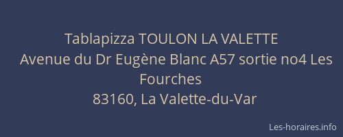 Tablapizza TOULON LA VALETTE