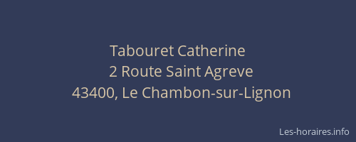 Tabouret Catherine