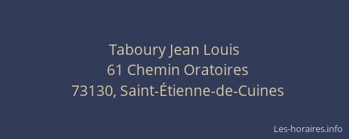 Taboury Jean Louis