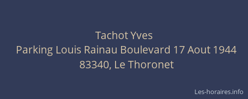 Tachot Yves