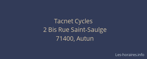 Tacnet Cycles