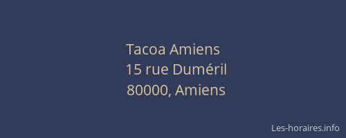 Tacoa Amiens
