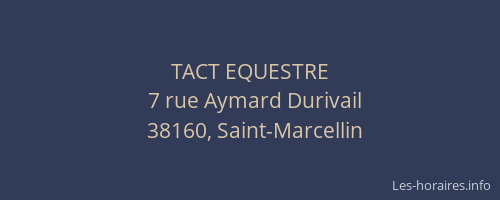 TACT EQUESTRE