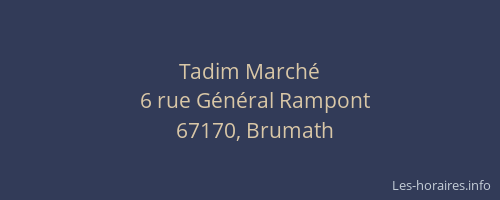 Tadim Marché
