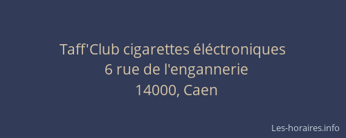 Taff'Club cigarettes éléctroniques