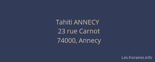 Tahiti ANNECY