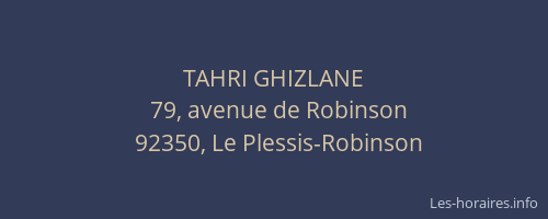 TAHRI GHIZLANE