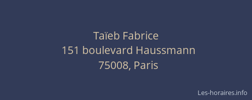 Taïeb Fabrice