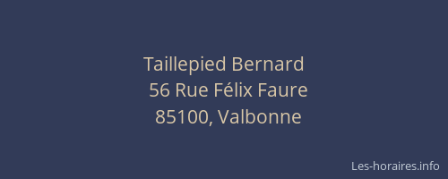 Taillepied Bernard