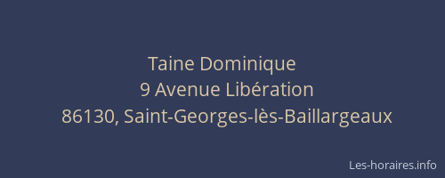 Taine Dominique