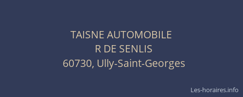 TAISNE AUTOMOBILE