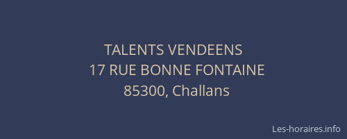 TALENTS VENDEENS