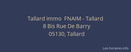 Tallard immo  FNAIM - Tallard
