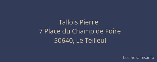 Tallois Pierre