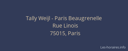 Tally Weijl - Paris Beaugrenelle
