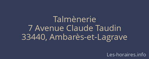 Talmènerie