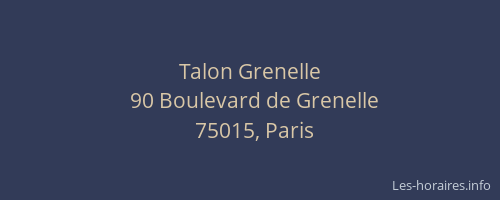 Talon Grenelle