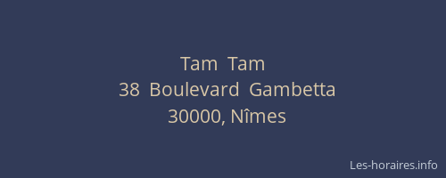 Tam  Tam