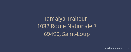 Tamalya Traiteur