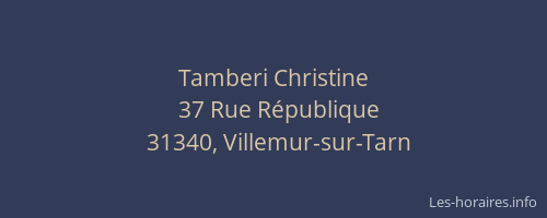 Tamberi Christine
