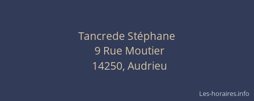 Tancrede Stéphane