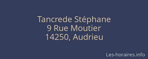 Tancrede Stéphane