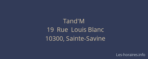 Tand'M