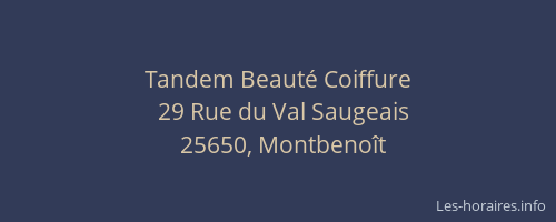 Tandem Beaut&eacute; Coiffure