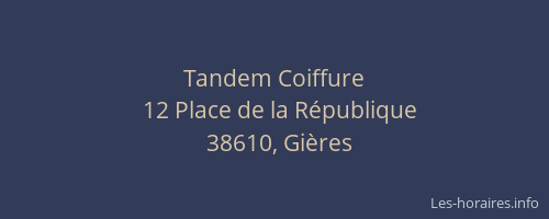 Tandem Coiffure
