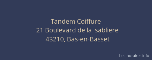 Tandem Coiffure