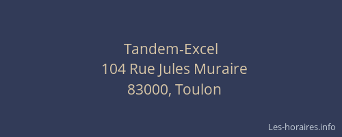 Tandem-Excel