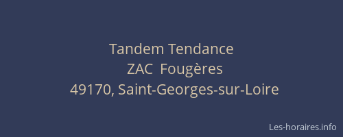 Tandem Tendance