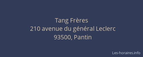 Tang Frères