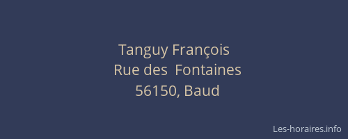 Tanguy Fran&ccedil;ois