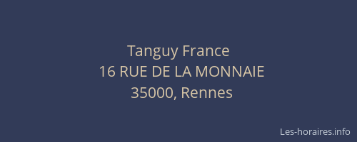 Tanguy France