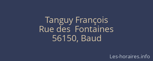 Tanguy François