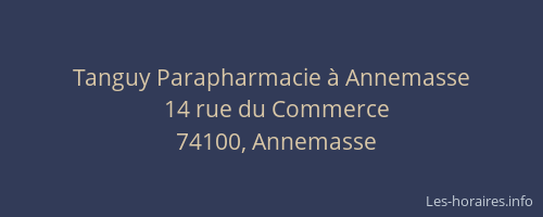 Tanguy Parapharmacie à Annemasse