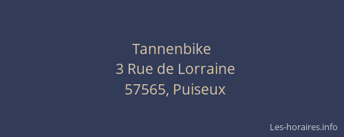 Tannenbike