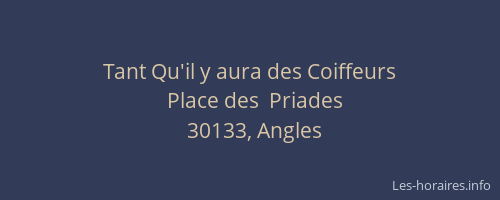 Tant Qu'il y aura des Coiffeurs