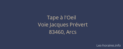 Tape à l'Oeil
